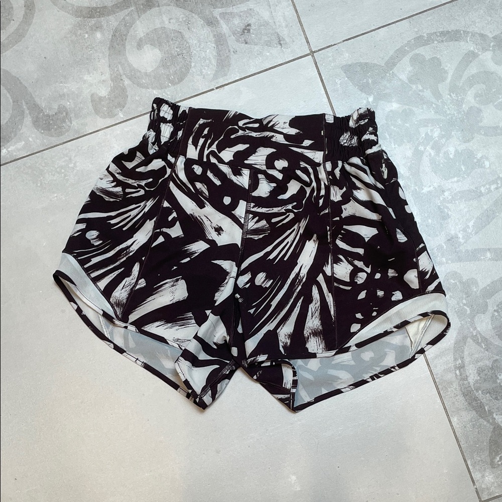lululemon athletica Black and White Athletic Shorts